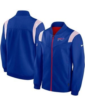 Nike Buffalo Bills Sideline Coaches Bomber Full-zip Jacket - Blue