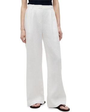 Tommy Hilfiger High-waisted Wide-leg Tailored Pants - White