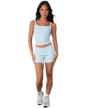 Vitaly Cloud Ii Mini Foldover Waistband Shorts - Blue