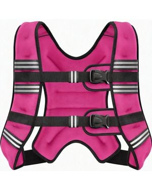 Aofar Weighted Vest Reflective Adjustable Running Strength - Red