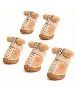 Aronkl Anti-slip Breathable Dog Boots For Paw Protection - Metallic