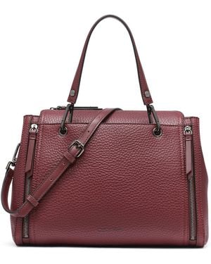 Calvin Klein Garnet Small Satchel Bag - Purple