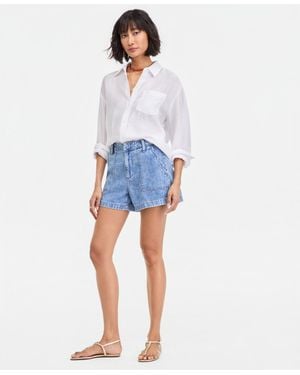 On 34th 4" Denim Utility Shorts - Blue