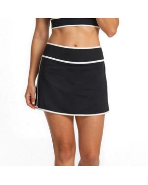 Calypsa Short Swim Skort - Multicolor