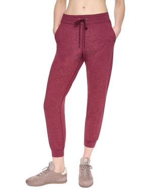 DKNY Mid-rise Wide Leg Pants - Red