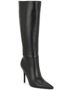 Nine West Cherri Pointed Toe Tall Dress Boots - Black
