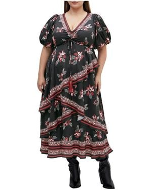 City Chic Plus Size Drama Queen Dress - Black