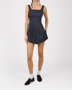 WeWoreWhat Corset Romper - Blue