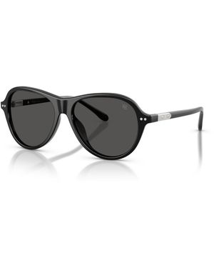 Ralph Lauren Aviator Acetate Sunglasses Rl8247u - Black