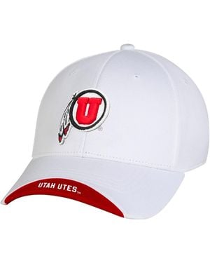 Under Armour Utah Utes Sideline Blitzing Accent Flex Hat - White