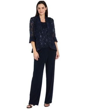 R & M Richards Petite Top - Blue