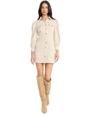 The Good Journey Long Sleeve Short Dress - Natural