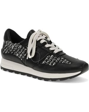 BareTraps Gwenda Lace Up Crochet Sneakers - Black