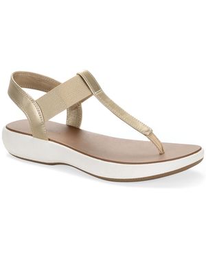 Style & Co. Harperr Elastic Round Toe Flat Sandals - White