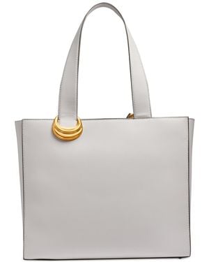 Donna Karan Hewlett Buckle Tote - Gray