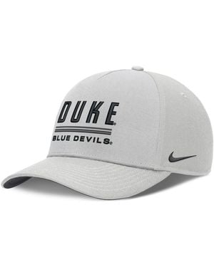 Nike Duke Blue Devils 2026 Sideline Dri-fit Rise Adjustable Hat - Metallic