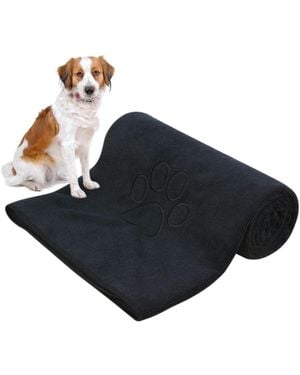 Aronkl Microfiber Pet Drying Towel Super Absorbent For Dogs Cats Ultra Soft Durable Lightweight Warm Cozy - Blue