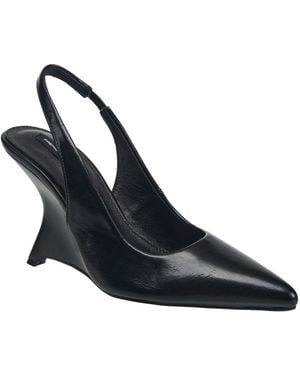 French Connection Shia Slingback Wedge Heel - Blue