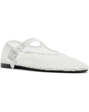 ALDO Alissie Mesh Almond Toe Ballerinas Flats - White