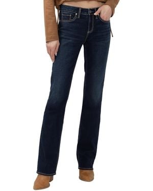 Silver Jeans Co. Suki Mid-rise Bootcut Jeans - Blue