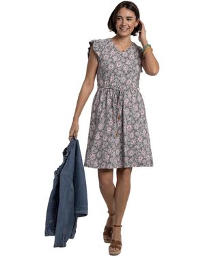 Brakeburn Manoela Floral Print Dress - Blue