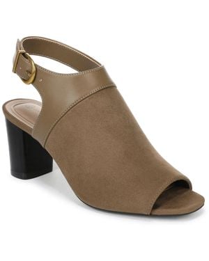 Giani Bernini Vondah Block Heel Peep Toe Shooties - Brown