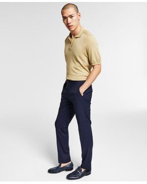 BarIII Skinny Fit Wrinkle-resistant Wool-blend Suit Separate Pant - Blue