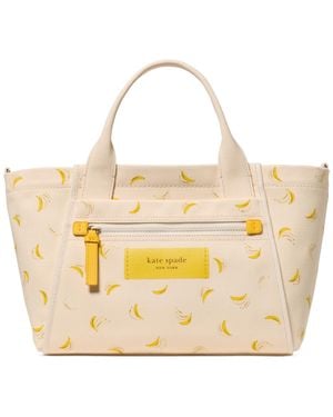 Kate Spade Dash Banana Canvas Extra-large Tote Handbag - Metallic