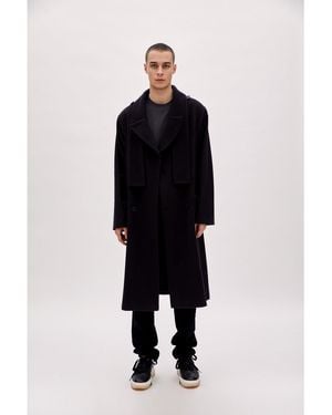 Pcfg Wool Long Coat - Blue