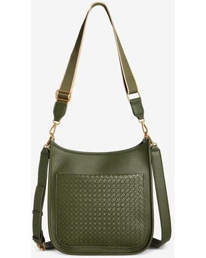 Style & Co. Small Woven Dip Crossbody - Green
