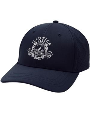Nautica Crest Embroidery Performance Cap - Blue