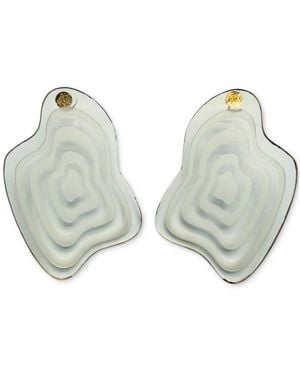 Swanky Designs Catira Geometric Earrings - Green
