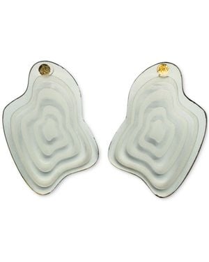 Swanky Designs Catira Geometric Earrings - Green
