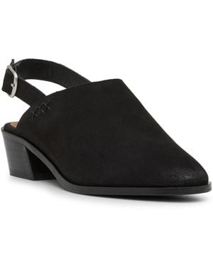 Lucky Brand Mylody Slingback Low Heeled Mules - Black