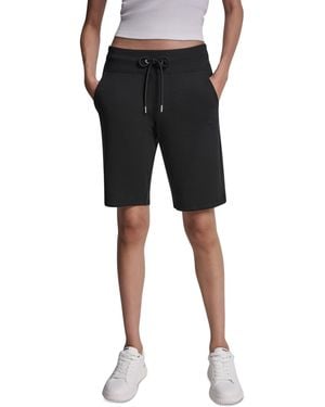 DKNY Embroidered Logo Bermuda Shorts - Black