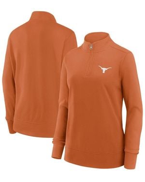 Fanatics Texas Orange Texas Longhorns Velocity French Terry Quarter-zip Jacket