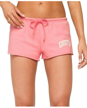 Edikted Sporty Babe Micro Shorts - Pink