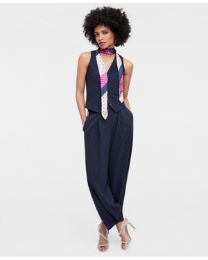 On 34th Tie-detail Vest - Blue