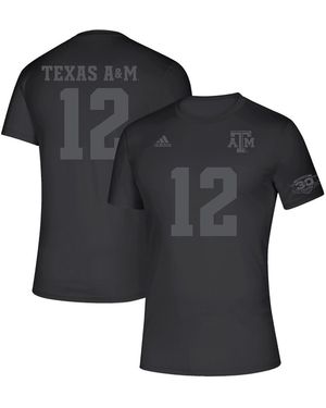 adidas And Texas A M aggies Soccer 30th Anniversary T-shirt - Black