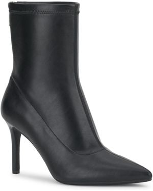 INC International Concepts Kateri Pointed Toe Ankle Stiletto Booties - Black