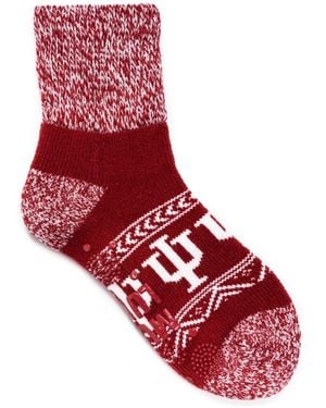 Muk Luks Game Day By Short Heat Retainer Socks - Red
