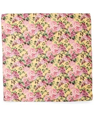 Steve Madden Vintage-inspired Floral Square Scarf - Pink