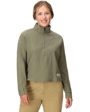 Marmot Half-zip Long Sleeve Sweatshirt - Green