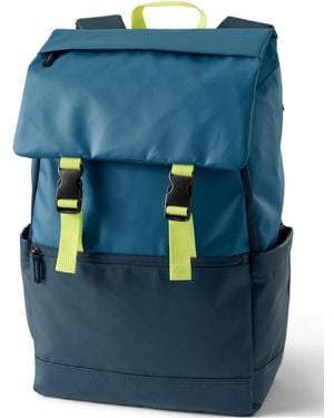 Lands' End Kids Flap Front Backpack - Blue