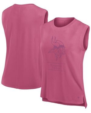 Fanatics Minnesota Vikings Studio Embrace Tank Top - Pink