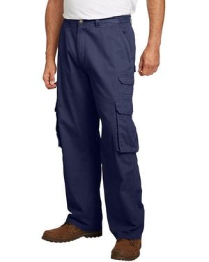 Boulder Creek Big & Tall By Kingsize Ranger Side-elastic Stacked Cargo Pocket Pants - Blue