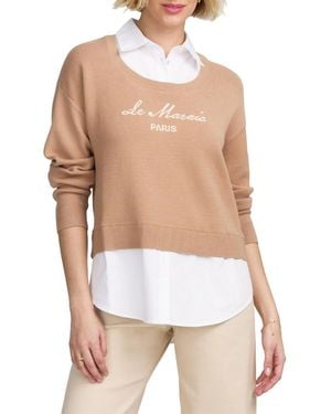 Elle Collection Le Marais Twofer Sweater - White