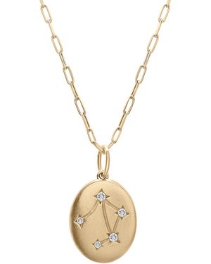 Wrapped in Love Diamond Libra Constellation 18" Pendant Necklace (1/20 Ct. Tw - Metallic