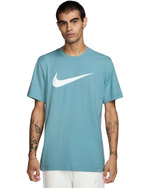 Nike Sportswear Swoosh Short-sleeve Crewneck T-shirt - Blue