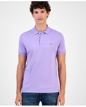 Lacoste Regular Fit Short Sleeve Polo Shirt - Purple